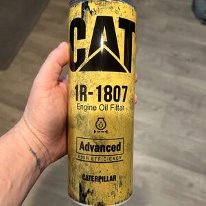 Brand New Construction Cat Themed Skinny Tumbler